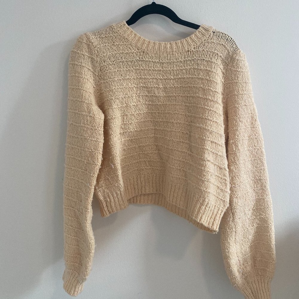Joie Cream Wool Sweater Size Medium